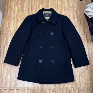 J Crew Men’s Small Wool Bayswater Peacoat Quilt Lined Stadium Cloth